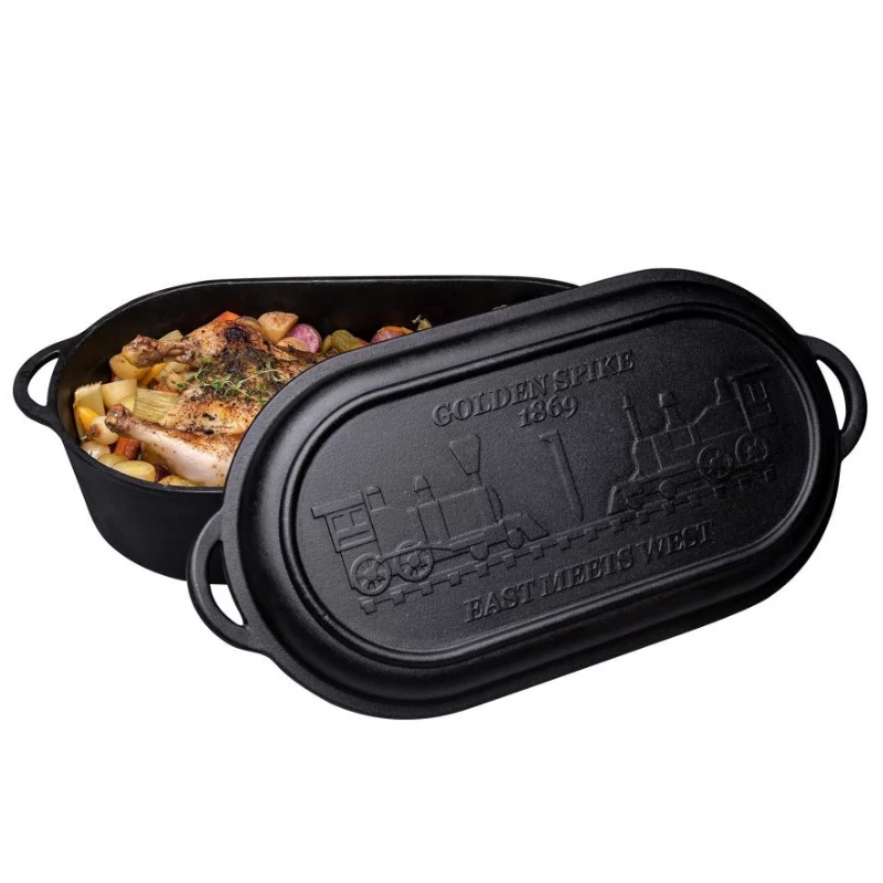 Camp Chef Ovális öntöttvas edény 