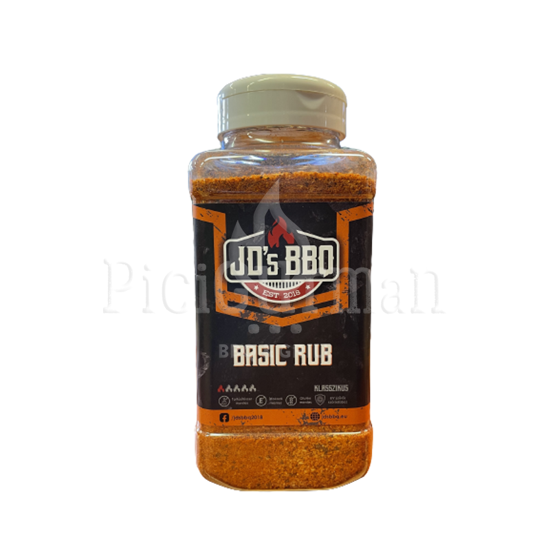 JD's BBQ Hungary Basic Rub 600g szóródobozban