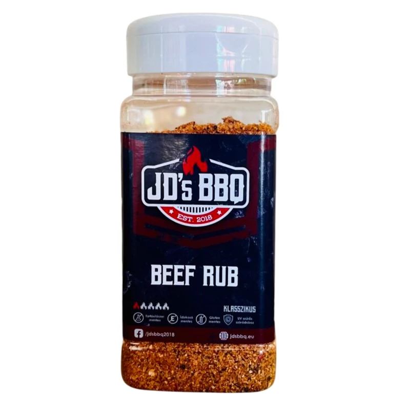 JD`s BBQ Hungary Beef Rub 300g szóródobozban