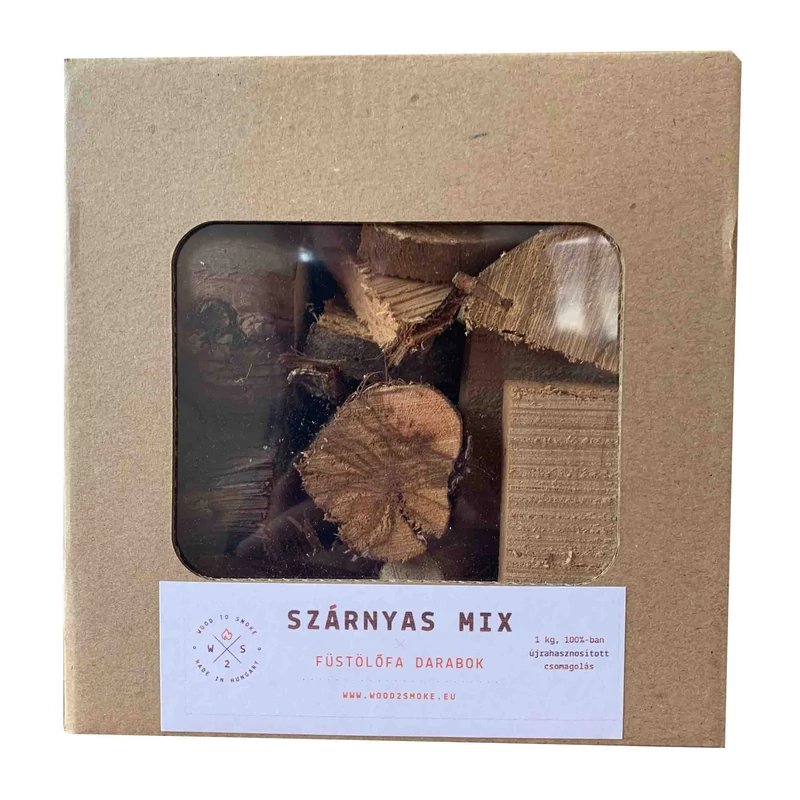 Wood2smoke Szárnyas Mix füstölőfa 1,2 kg